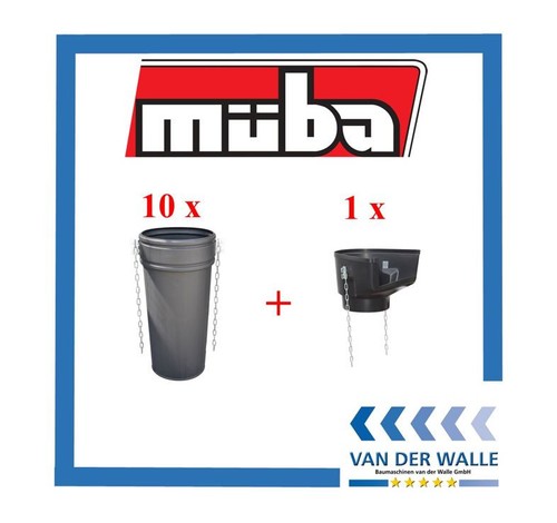 10x müba schuttrohre - 10x,