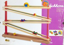 Eichhorn Holz-Rollbahn mit 5 Elementen, ca 60 x 43cm, ab 1+