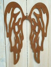 Engelsflügel Engel 2-3er Set Rost Edelrost außen Garten Weihnachten Deko Metall