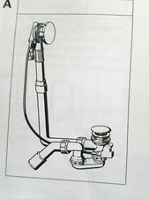 Bette  Wannenab- Überlaufgarnitur mit Zulauf 1070 mm B 607-901 Ersatzteil