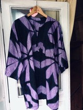 Baumwolle Kleid aus Afrika Handbatik Neu L/XL/XXL
