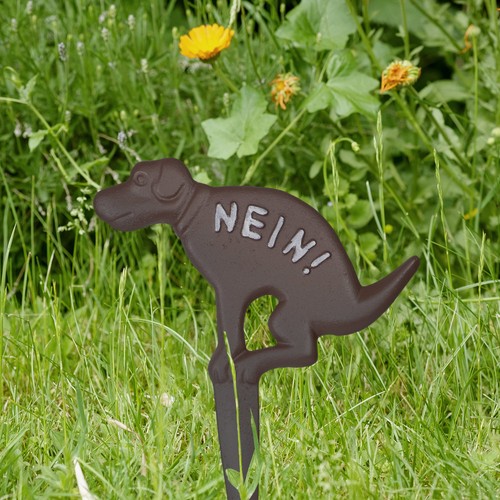 Steckschild hund nein kein - steckschild,