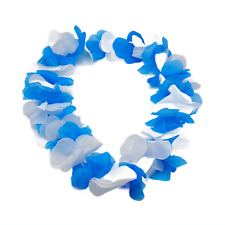 Hawaiikette  Weiß-Blau