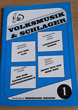 Noten für Akkordeon, Volksmusik & Schlager, Band 1 Musikverlag Bernhard Geiger