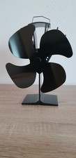 Kaminofen Ventilator 4 Flügel  in Schwarz  Fa.  RoHs