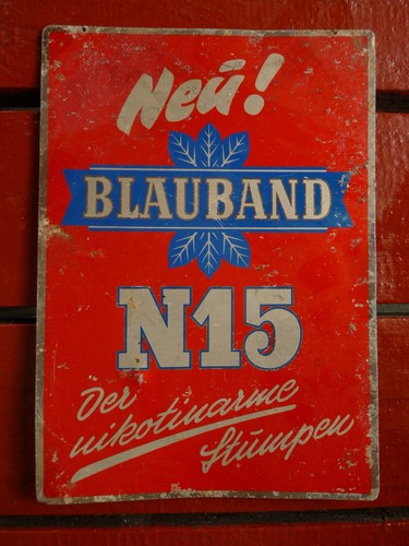 Alte werbung blechschild - blechschild,