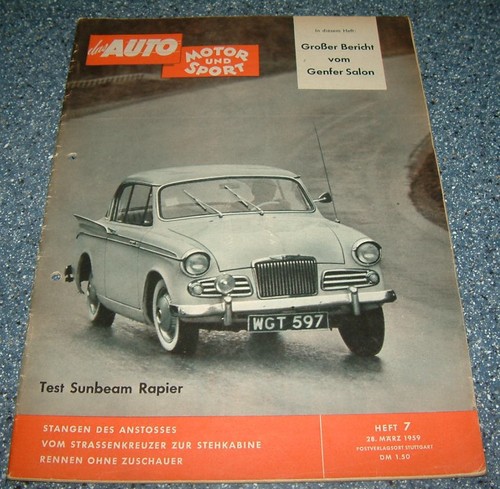 Ams 1959 sunbeam rapier - 7/1959,