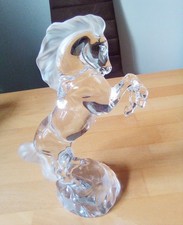 Bleikristall Figur Pferd  sehr selten .