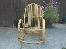 Schaukelstuhl Bambus/Rattan Vintage (gebraucht)