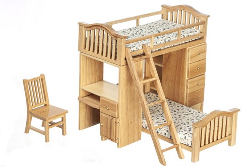 Puppenhaus etagenbett set - etagenbett,
