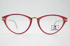 Vintage Brille OLIVER 1018 Rot Blau Gold Oval Brillengestell eyeglasses