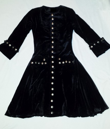Samt mantel kleid gehrock - samt,