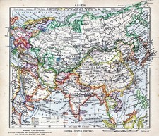 Asia Asien 1944 kl. orig