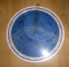 Kosmos-Sternenkarte mit Planetenanzeiger - VORKRIEGSZEIT - Durchmesser 27cm