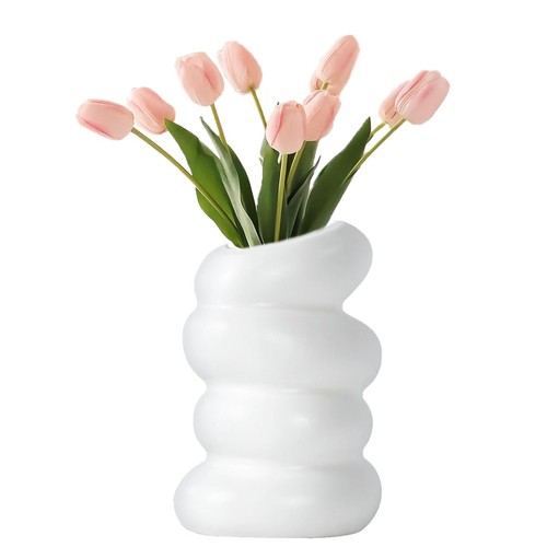 Vasen deko blumenvase weiß - vasen,