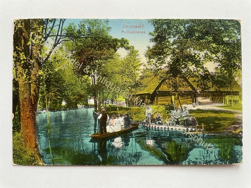 Spreewald dorf burg - ak,