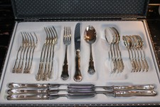 Wilkens Dresdner Barock Speise Messer aus 800er Silber ca. 22cm und 89 Gramm 