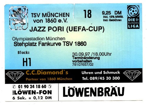 Ticket tsv 1860 münchen - tsv,