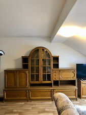 Anbauwand / Wohnwand - Eiche rustikal - 1990er