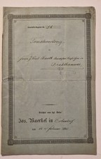Historischer Tauschvertrag von 1885 – Erbendorf / Drahthammer (Oberpfalz,...