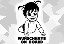 1x Aufkleber WUNSCHNAME ON