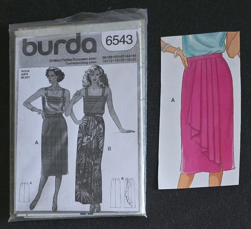 Schnittmuster burda 6543 rock - burda,