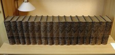 Brockhaus Enzyklopädie 14. Auflage 16 Bände 1895 u. Supplement 1897 Ledereinband