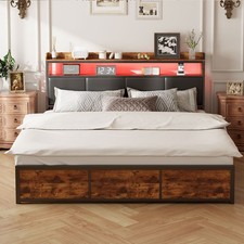 Polsterbett LED Doppelbett