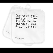 Topflappen Das Gras wird