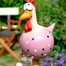 Keramik Huhn Gartendekoration