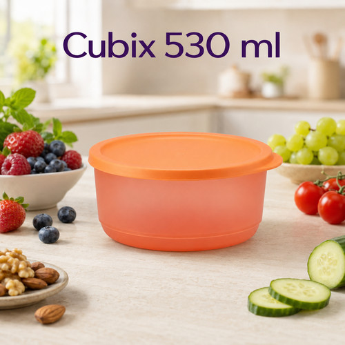 Tupperware cubix 530ml - 530ml, orange