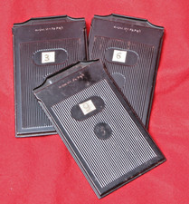 3x ca. 7,5 x 12 cm Metall