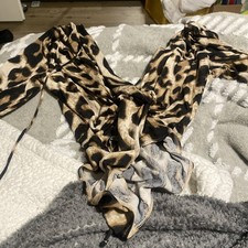 Sexy Deep V Neck Body Leopard Print Stretch M/L Getragen