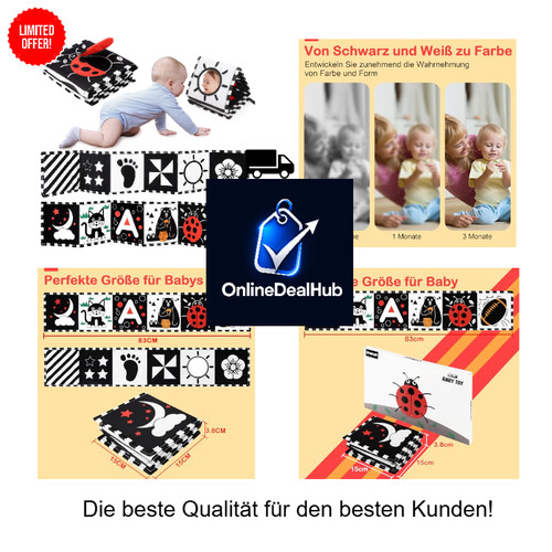 Kontrastbuch baby schwarz - kontrastbuch,