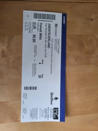Ein ticket abenteuerland von - abenteuerland,