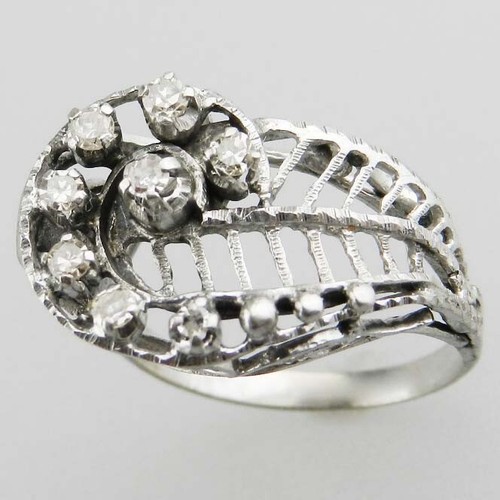 Alter 585er weissgold ring - 585er,