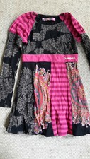 Desigual Kinderkleid bunt mit langem Arm wie neu - Größe 9/10 Jahre ca.134
