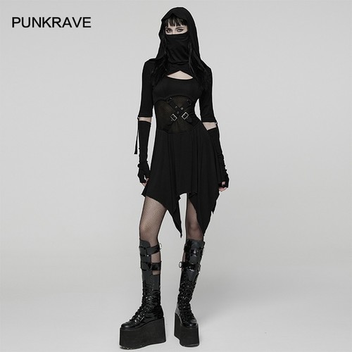 Punk rave women black gothic - rave,