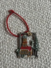 Wilhelm Schweizer German Church Pewter Xmas Ornament Oberammergau Germany