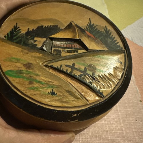 Altes antik holzdöschen - altes,