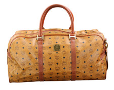 MCM Weekender Reisetasche Tasche Vintage cognac braun gold UNISEX
