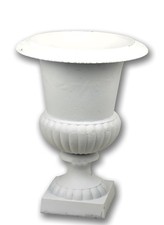 Amphore Gusseisen weiß