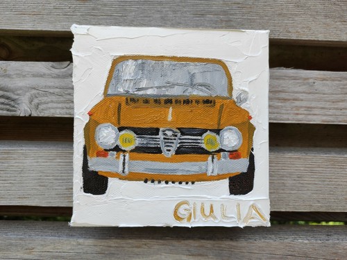 ölbild alfa romeo giulia - Ölbild,