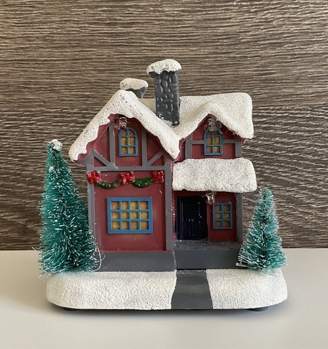 Deko led figur winterhaus - led,