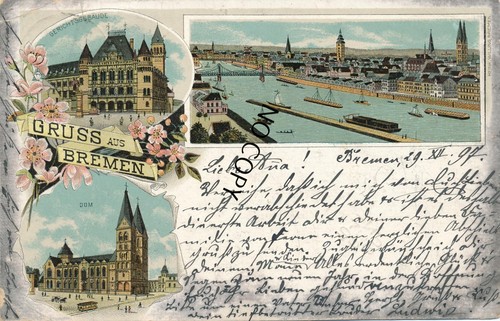 Historische postkarte gruss - historische,