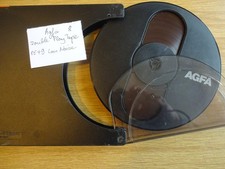 Agfa Tonbandspule 18 cm mit Double Play Tape PE49 Hifi und Agfa Archivbox  8