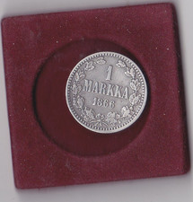 Finland 1 Markkaa 1866 Silber