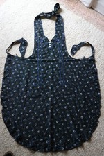 wunderschöne weiche Baumwollschürze mit Rüschen, Gr. XL