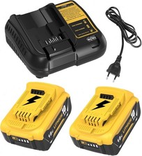 2x 18V 10,0Ah Für DeWalt Akku XR Li-Ion Batterie DCB182 DCB205-2 DCB200-2 DCB184
