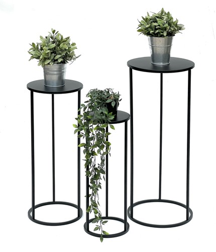 Blumenhocker metall schwarz - blumenhocker,